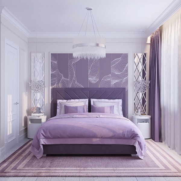 Chủ nhà mệnh Thổ có thể ứng dụng màu tím trong không gian nội thất của gia đình mình để mang lại những điều tốt lành trong cuộc sống