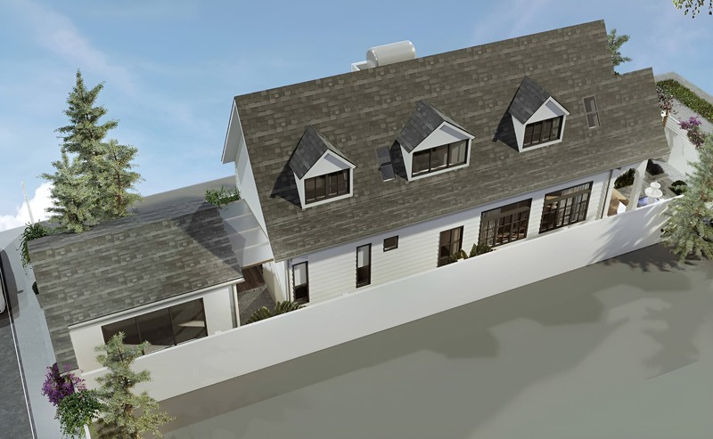 Căn nhà phố mái Thái 2 tầng 5x20 được thiết kế nhiều ô cửa sổ tại phần áp mái, giúp không gian căn phòng bừng sáng, thoáng khí