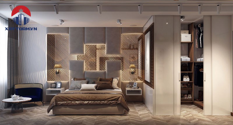 phòng ngủ phong cách luxury